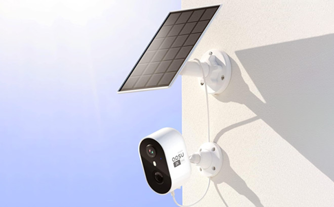 Aosu Solar Wireless Security Camera with Spotlight