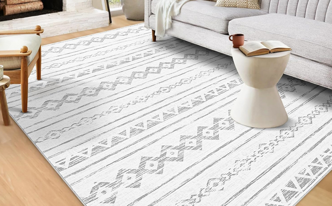 Area Rug in Ivory Color