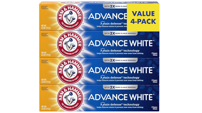 Arm Hammer Toothpaste 4 pack
