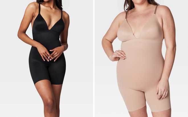 Assets by Spanx Womens Plunge Bodysuit