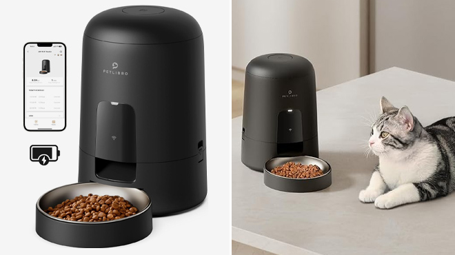 Automatic Cat Rechargeable Cat Food Dispenser Automatic Cat Rechargeable Cat Food Dispenser