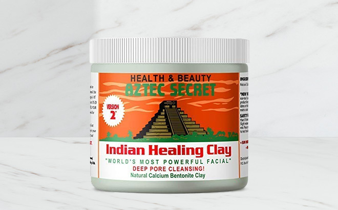 Aztec Secret Deep Pore Cleansing Facial Body Mask on the Table Aztec Secret Deep Pore Cleansing Facial Body Mask on the Table