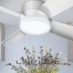 BellHowell 5 Speed Socket Ceiling Fan and Light in White Colot