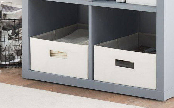 Better Homes Gardens Half Size Fabric Storage Bin 2 Pack