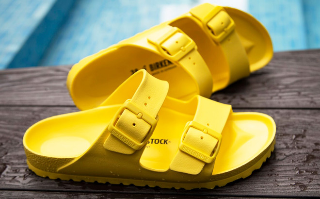 Birkenstock Arizona Eva Sandals in Yellow Color