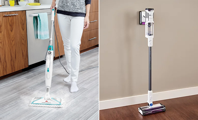 Bissell PowerSteamer Duo 2 in 1 Steam Mop and Shark Detect Pro Cordless Vacuum with QuadClean Bissell PowerSteamer Duo 2 in 1 Steam Mop and Shark Detect Pro Cordless Vacuum with QuadClean