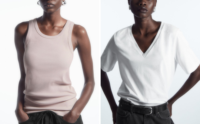 COS Womens Ribbed Tank Top