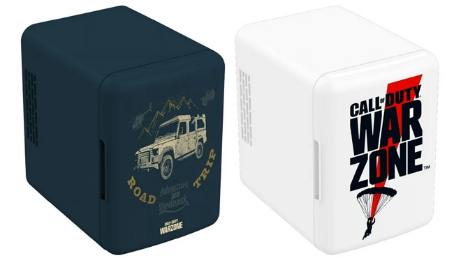 Call of Duty Warzone Road Trip 6 Can Mini Fridge and Logo 6 Can Mini Fridge