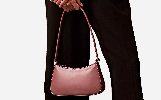 Calvin Klein All Night Small Shoulder Bag in Capri Rose Color