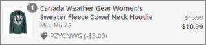 Canada Weather Gear Womens Hoodie at Checkout