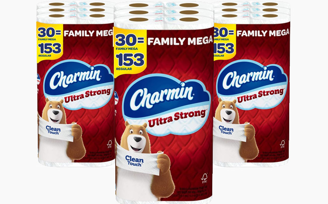 Charmin 30 Mega Rolls Toilet Paper