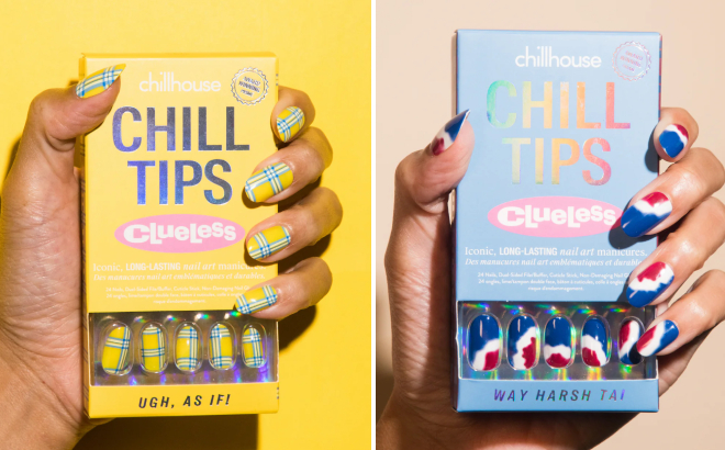 Chillhouse Ugh As If and Way Harsh Tai Chill Tips Press On Nails