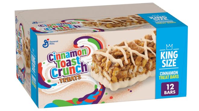 Cinnamon Toast Crunch Breakfast Cereal Treat Snack Bars 12 countt