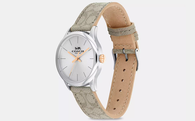 Coach Outlet Silver Watch 1