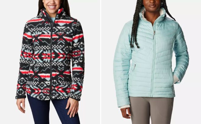 Columbia Womens West Bend Full Zip Fleece Jacket and Slope Edge Jacket