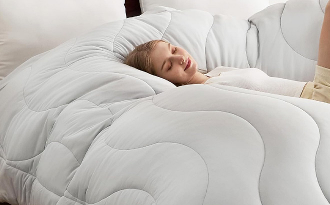 Comforter Duvet Insert in Grey Color