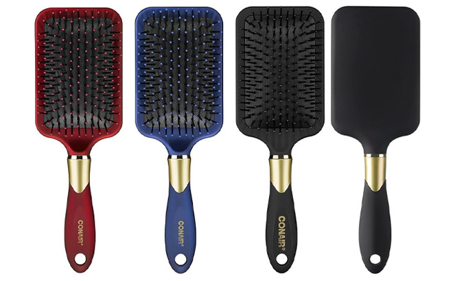 Conair Velvet Touch Hairbrushs in Three Colors