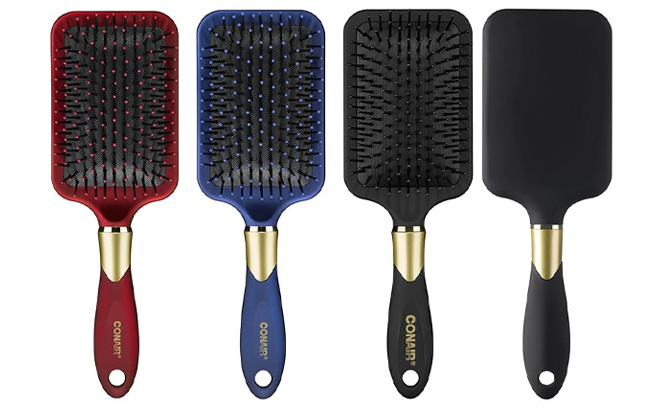 Conair Velvet Touch Hairbrushs in Three Colors Conair Velvet Touch Hairbrushs in Three Colors
