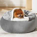 Covered Round Dog Bed