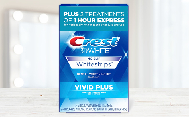 Crest 3D Whitestrips Vivid Plus 10 Pack 24 Strips