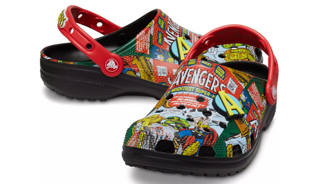 Crocs The Avengers Clogs on White Background