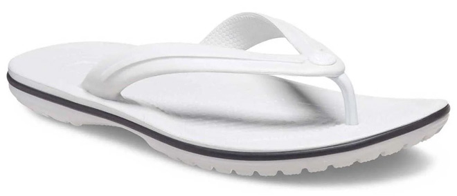 Crocs Unisex Crocband Flip Thong Sandals on White Background