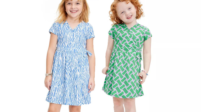 DVF Kids Short Sleeve Wrap Dress and DVF Toddler Short Sleeve Vintage Weave Wrap Dress