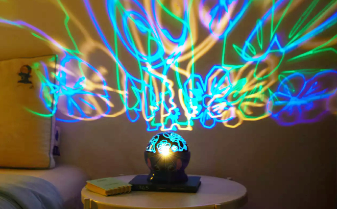Disney Lilo and Stitch Rotating LED Projection Lamp and Nightlight