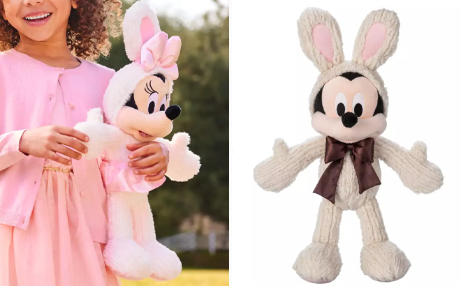 Disney Minnie Mouse Plush Easter Bunny Plush