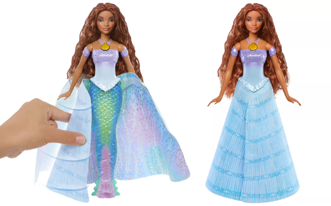 Disney Princess The Little Mermaid Live Action Transforming Ariel Doll
