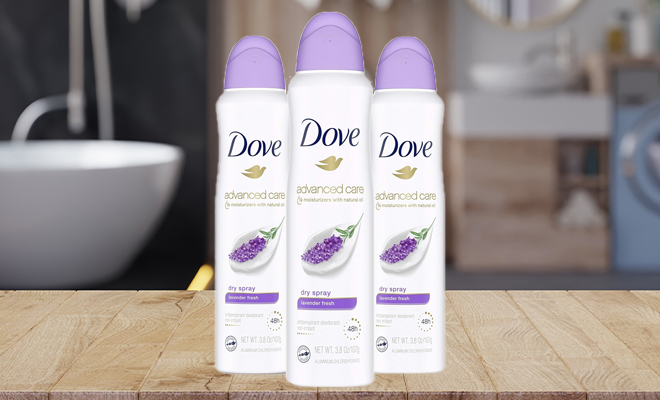 Dove Advanced Care Antiperspirant Deodorant 3 Pack in the Scent Lavender Fresh