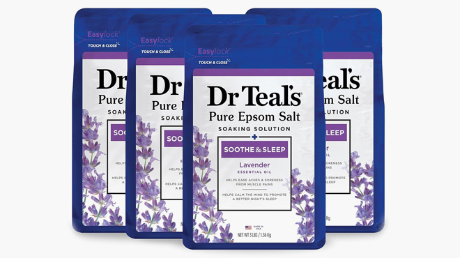 Dr Teals Pure Epsom Salt 4 Pack