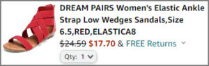 Dream Pairs Womens Low Wedges Sandals at Checkout