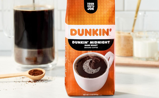 Dunkin Midnight Dark Roast Ground Coffee