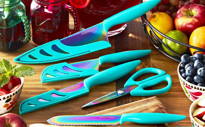 Farberware 11 Piece Rainbow Cutlery Set