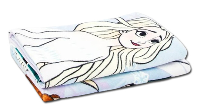 Folded Disney Frozen Beach Towel 2 Pack