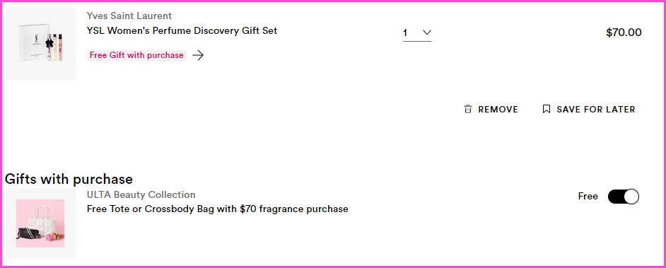Fragrance Set with Free Gift at Checkout