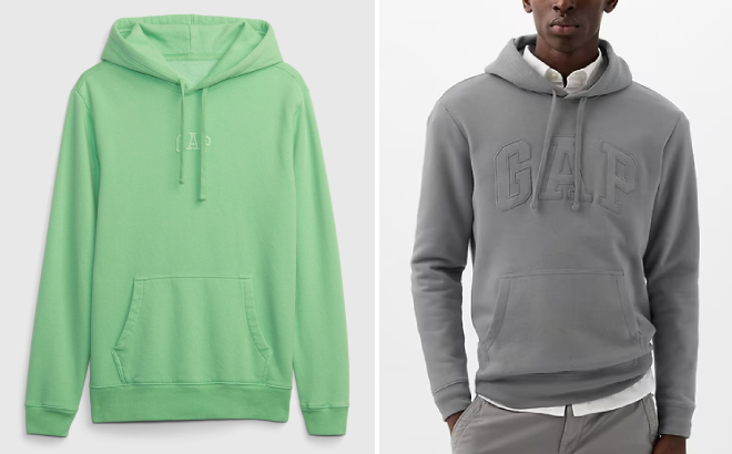 GAP Mini Logo Hoodie and Arch Logo Hoodie GAP Mini Logo Hoodie and Arch Logo Hoodie