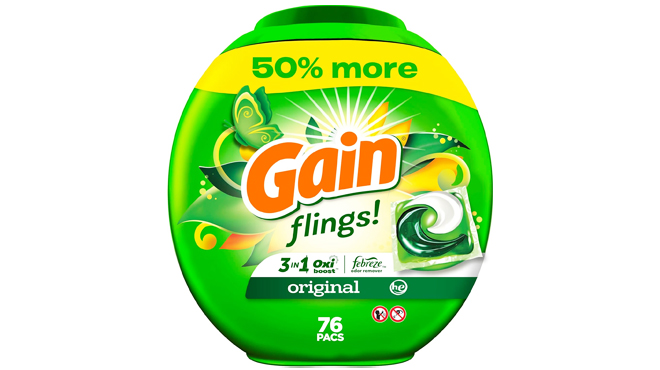 Gain Flings Laundry Detergent Original Scent 76 Count