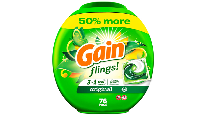 Gain Flings Laundry Detergent Original Scent 76 Count Gain Flings Laundry Detergent Original Scent 76 Count