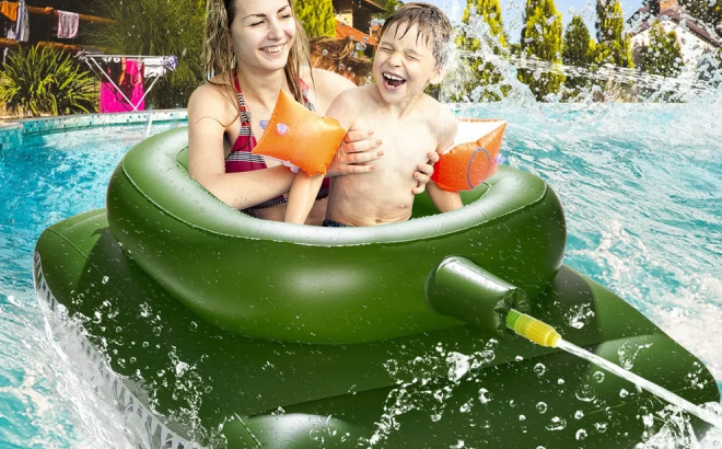 Giant Inflatable Tank Toys Ride On Pool Float