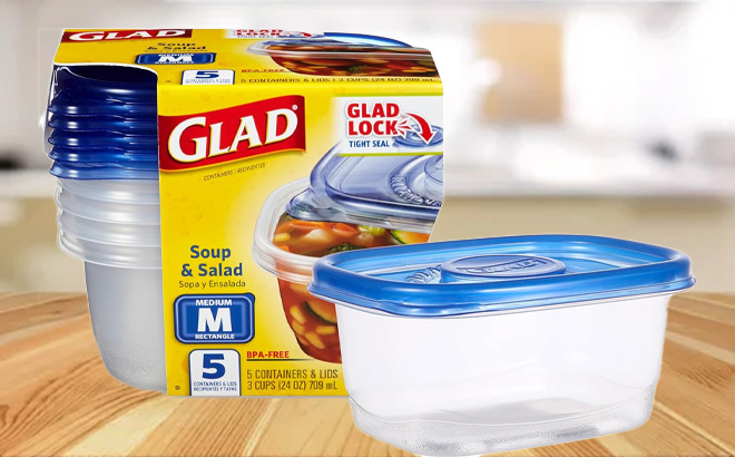 GladWare Soup Salad Food Storage Containers GladWare Soup Salad Food Storage Containers