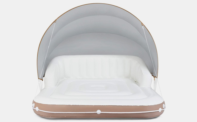 Glantex Canopy Inflatable Lounge Island on Grey
