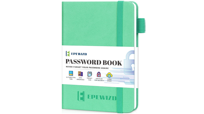 Green Password Book Pocket Size Green Password Book Pocket Size
