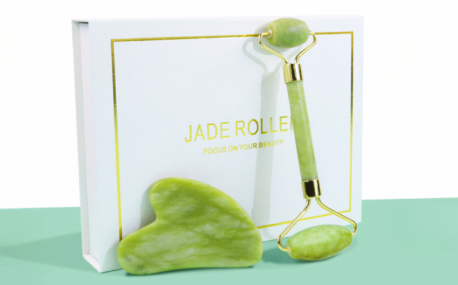 Gua Sha Facial Tools Jade Roller Set Gua Sha Facial Tools Jade Roller Set