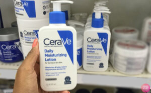 Hand Holding CeraVe Daily Lotion
