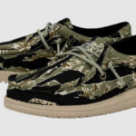 Hey Dude Wally Tiger Stripe Camouflage Kids Shoes