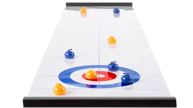 Hey Play 47 in Roll Up Tabletop Curling Game 1
