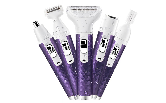 Hoey 5 in 1 Electric Shaver in Purple Color