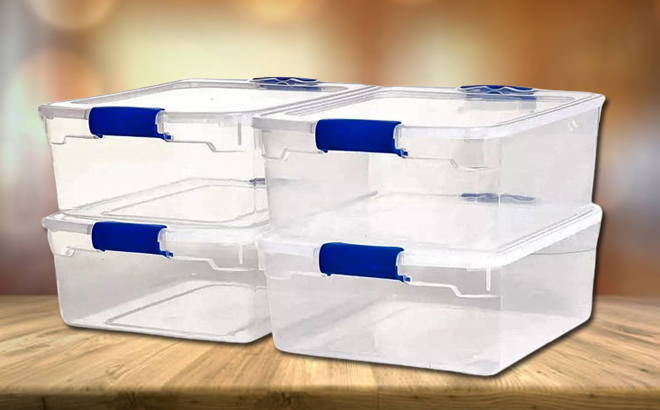 Homz Storage Tote Containers